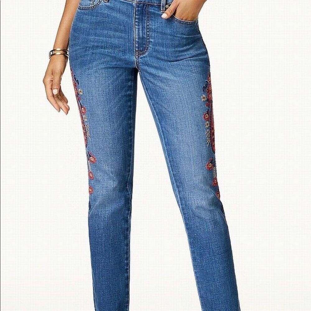 TOMMY HILFIGER 8 TRIBECA Embroidered PAISLEY - Picture 2 of 3